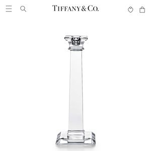 NIB Classic Tiffany Crystal Candlesticks